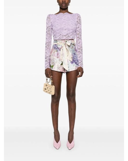 Zimmermann White Dawning Shorts
