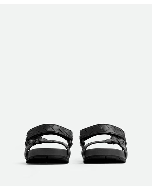 Bottega Veneta White Trip Sandal In Black for men