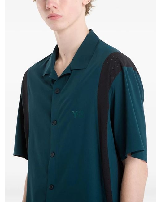 Y-3 Blue Ultralight Woven Shirt for men