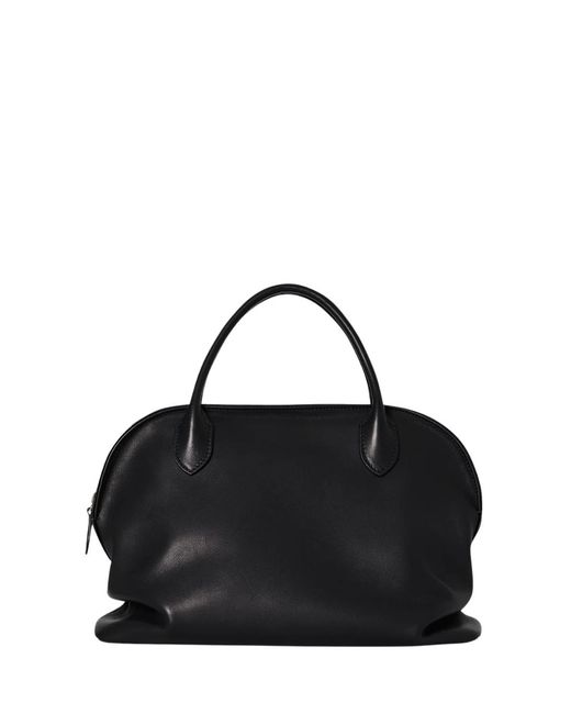 The Row Black Agnes Bag In Leather