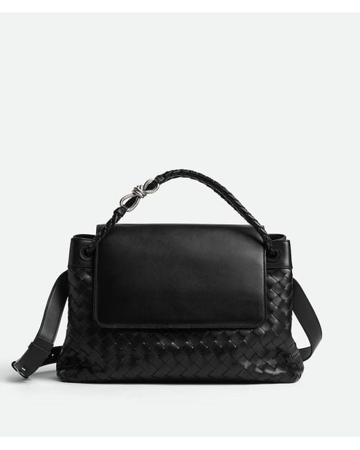 Bottega Veneta Black Andiamo Messenger for men