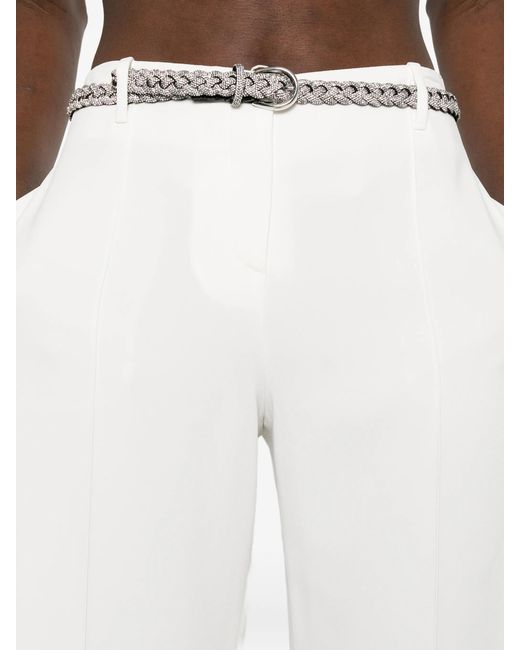 Ermanno Scervino White Wide-leg Trousers