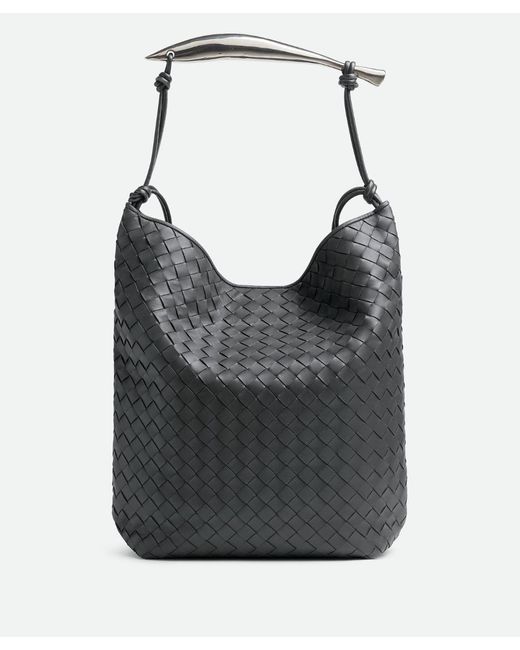 Bottega Veneta Black Sardine Hobo for men