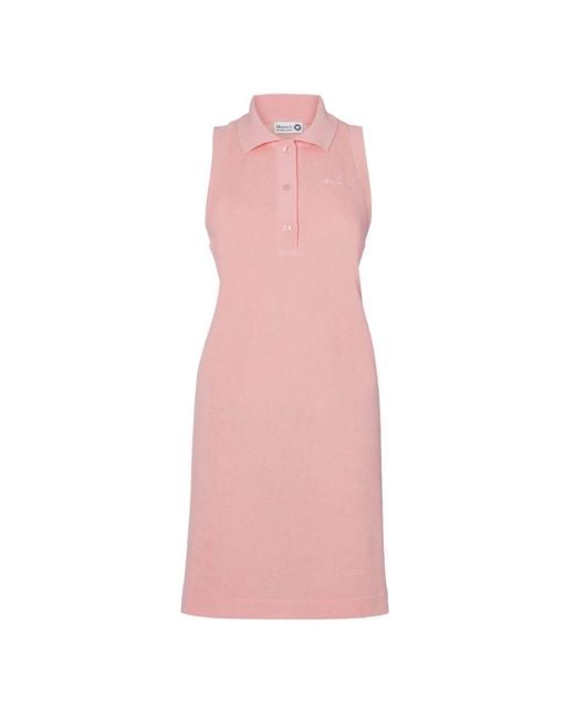 Hunza G Pink Terry Towelling Tennis Dress