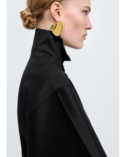 Bottega Veneta Natural Large Disc Earrings
