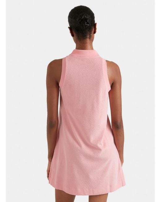 Hunza G Pink Terry Towelling Tennis Dress