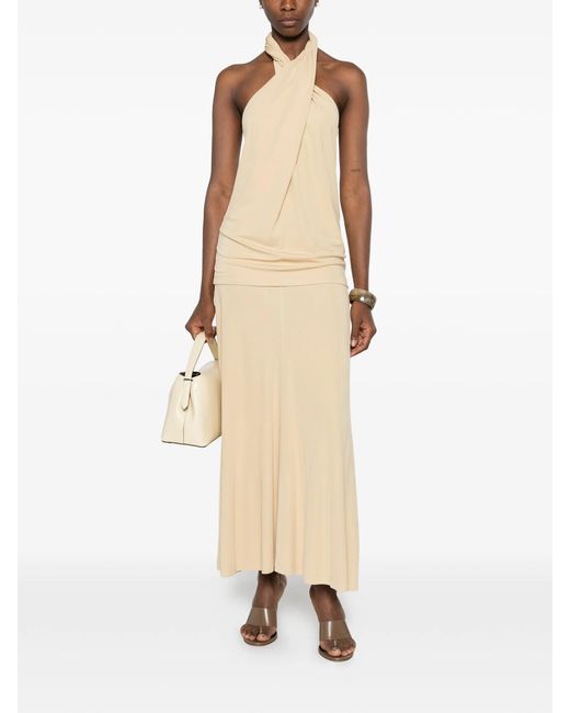 Totême  Natural Flared Maxi Skirt