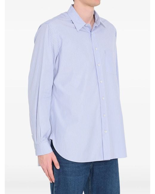 The Row Purple Striped Patch-pocket Shirt for men