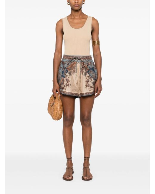 Zimmermann Natural Ascension Scallop Tank Top