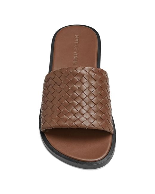 Bottega Veneta Brown Woven-detail Sandals for men