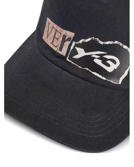 Y-3 Blue Logo-detail Baseball Cap for men