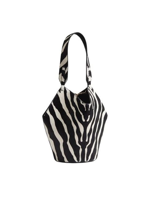 Khaite Black Mini Lotus Tote