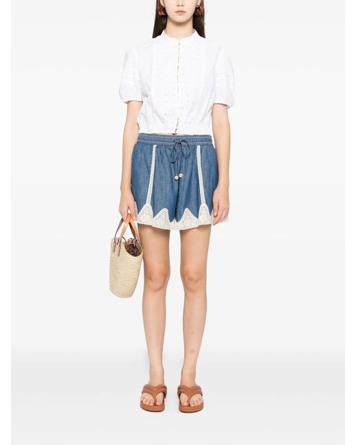 Zimmermann Blue Awaken Shorts