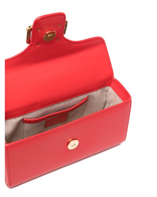 Lanvin Red Pencil Cat Nano Top Handle Bag