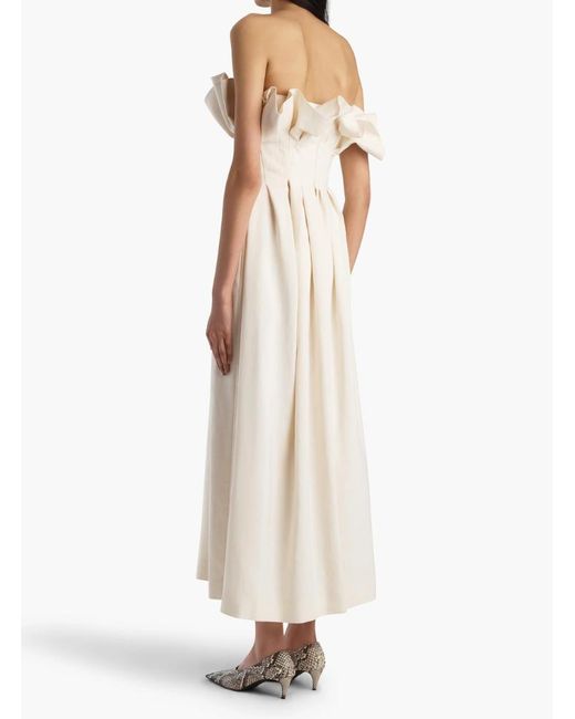 Khaite White Claude Dress