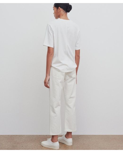 The Row White Lesley Jeans In Cotton