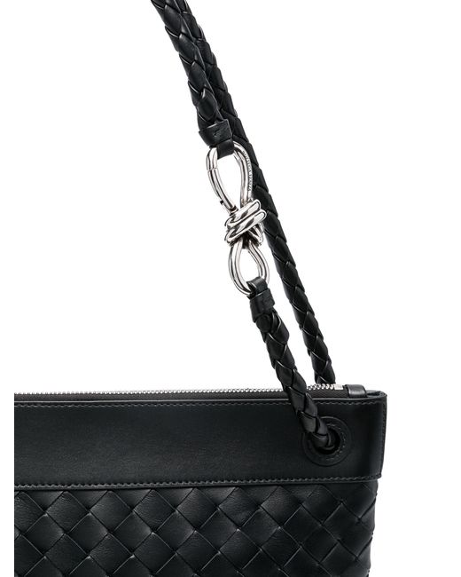 Bottega Veneta Black Flat Andiamo Shoulder Bag for men