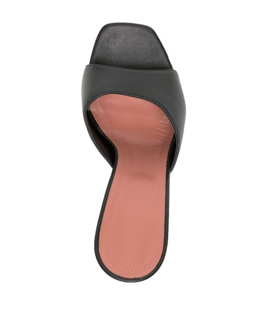 AMINA MUADDI Black Open-toe Platform Sandals