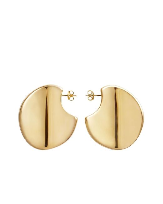 Bottega Veneta Natural Large Disc Earrings