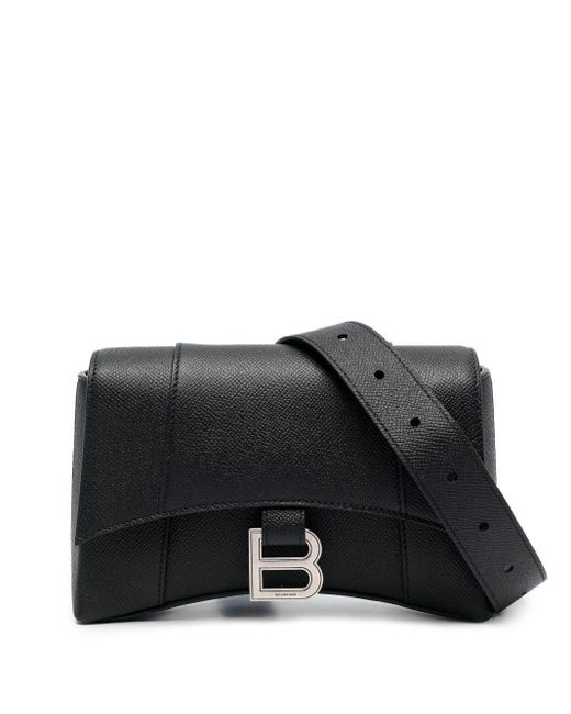 Balenciaga Black Hourglass Xxs Crossbody Bag