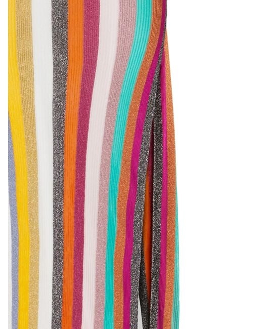 Missoni White Striped Maxi Dress