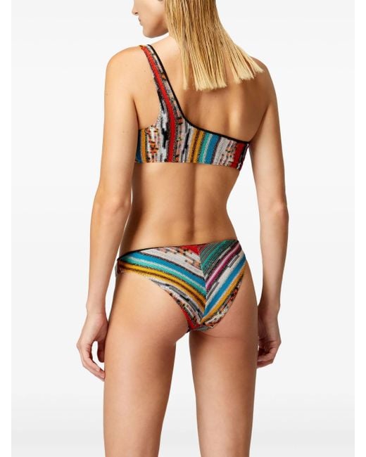 Missoni White Striped Bikini Set
