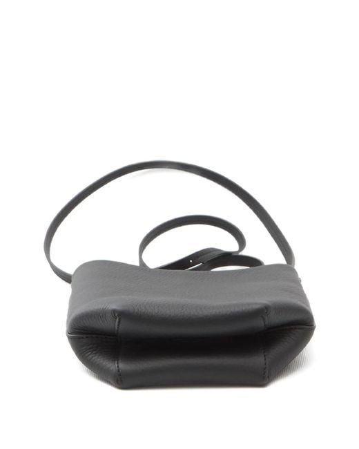 The Row White Mini N/s Park Leather Crossbody Bag