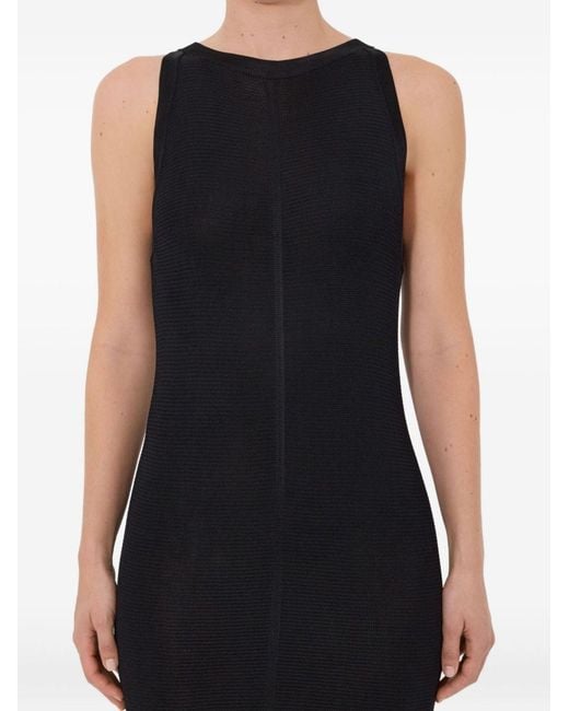 Loulou de Saison Black Pablo Sleeveless Knitted Dress