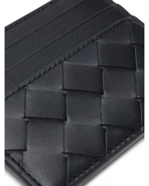 Bottega Veneta Black Intrecciato Cardholder for men