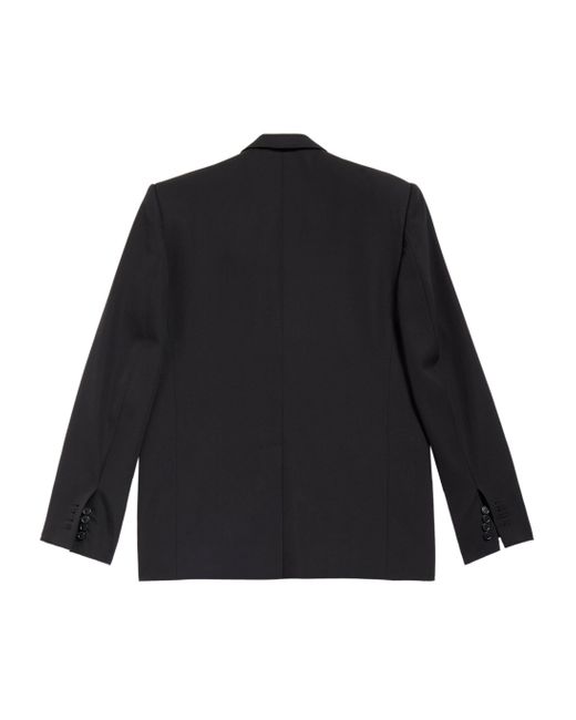 Balenciaga Black Single-breasted Wool Blazer