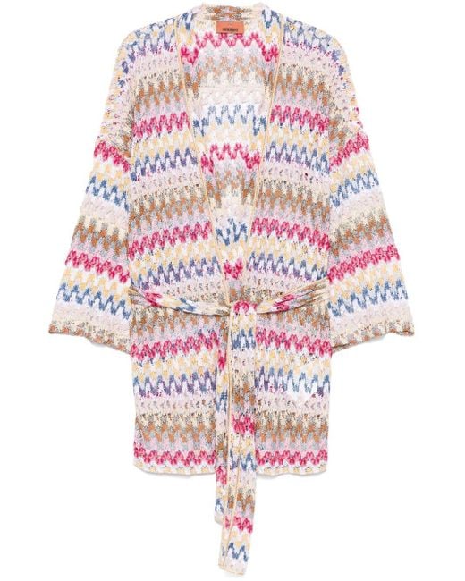 Missoni White Zigzag Coat