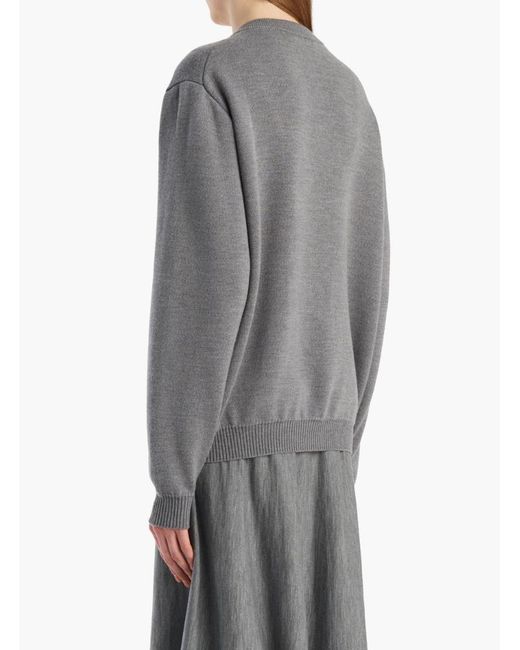 Khaite Gray Cooper Cardigan
