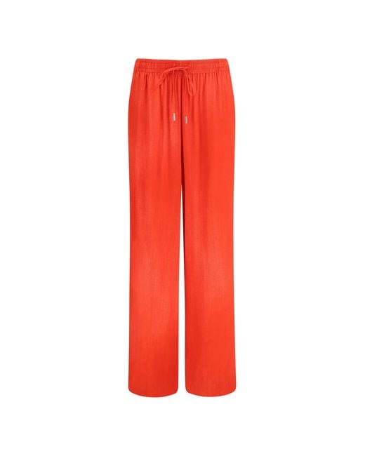 Ermanno Scervino Red Drawstring Trousers