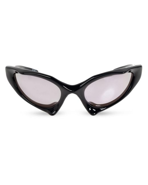 Balenciaga Runner Cat Sunglasses in Brown | Lyst UK