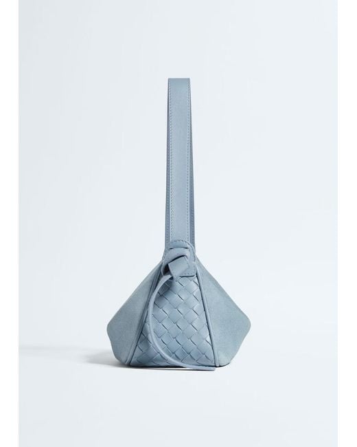 Bottega Veneta Blue Nodo Shoulder Bag
