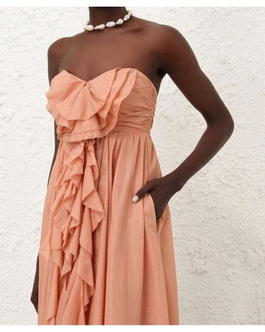 asymmetrical hem maxi dress Millitah Asymmetric Hem Mesh Maxi Dress Butter