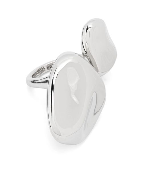 Cult Gaia White Cleo Asymmetric-design Ring