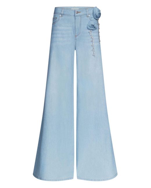 Area Blue Wide-leg Jeans