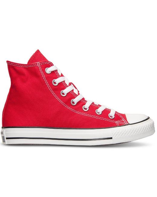 mens red converse trainers