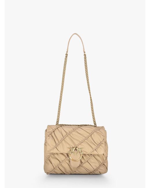 Pinko Big Love Bag Puff Maxi Quilt Classic - White Gold