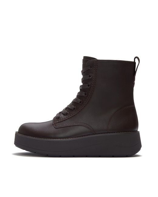 Fitflop Black Gen-Ff Roam Leather Boots, Mix, Size: Uk