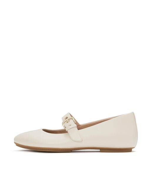 Fitflop White Delicato Leather Mary Janes