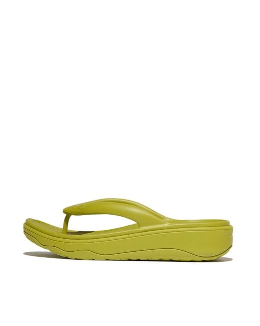 Fitflop Yellow Relieff Recovery Toe-Post Sandals Eva/Tpu