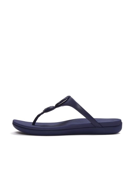 Fitflop Blue Solay Toe-Post Sandals