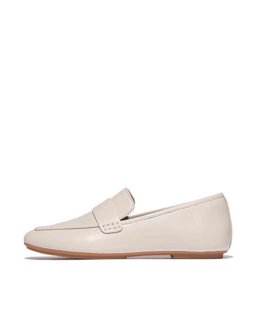 Fitflop White Women Delicato Soft Leather Loafers, Markdown