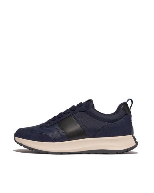 Fitflop Blue F-Mode Flow Fabric/Suede/Leather Trainers Leather/Suede/Fabric Polyester for men