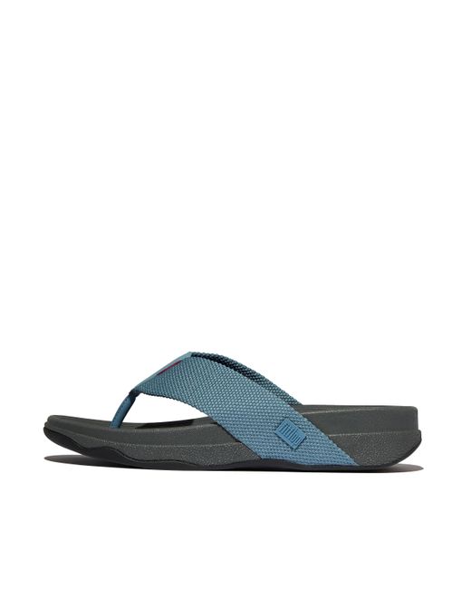 Fitflop Blue Surfer Mens Toe-post Sandals Webbing Polyester for men