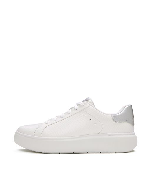 Fitflop White Rtg Leather Trainers
