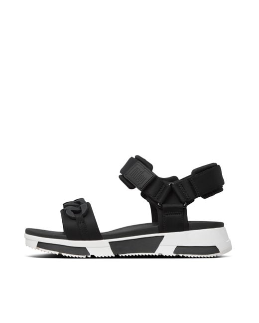 Fitflop Black Women's Heda Chain Sandals