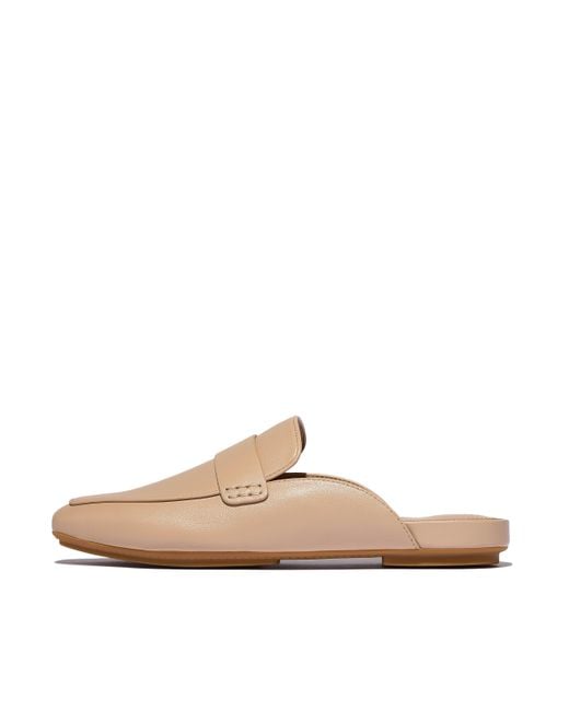 Fitflop Natural Women Delicato Soft Leather Mules